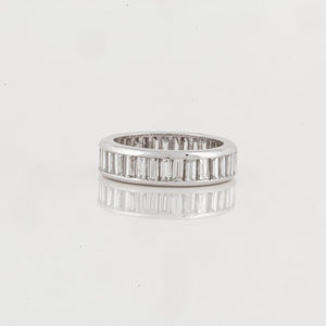 Platinum Baguette Diamond Eternity Band