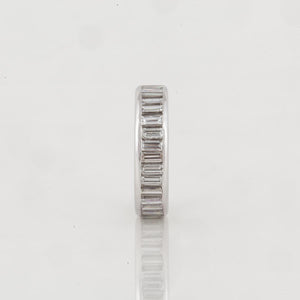 Platinum Baguette Diamond Eternity Band