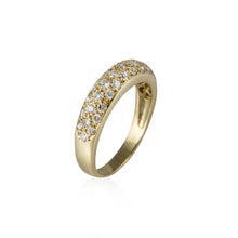 Load image into Gallery viewer, Estate 18K Gold Diamond Half Band
