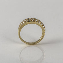 Load image into Gallery viewer, Estate 18K Gold Diamond Half Band
