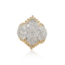 Load image into Gallery viewer, 18K Gold and Platinum Pavé Diamond Ring
