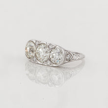 Load image into Gallery viewer, Edwardian Three Stone Diamond Ring
