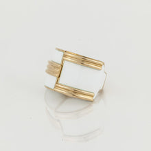 Load image into Gallery viewer, Estate David Webb 18K Gold White Enamel Ring
