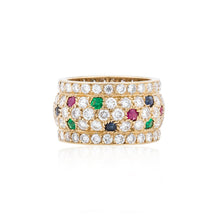 Load image into Gallery viewer, Important Vintage Cartier Diamond and Gemstone Nigéria Band
