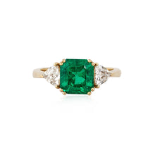 Load image into Gallery viewer, 18K Gold Colombian Emerald and Diamond Ring
