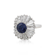 Load image into Gallery viewer, Platinum Ballerina Set Sapphire and Diamond Ring
