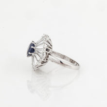 Load image into Gallery viewer, Platinum Ballerina Set Sapphire and Diamond Ring
