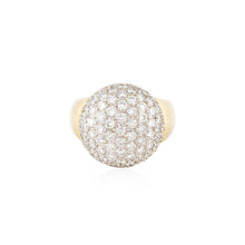 Load image into Gallery viewer, 18K Two-Tone Diamond Dome Ring
