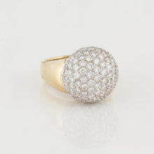 Load image into Gallery viewer, 18K Two-Tone Diamond Dome Ring
