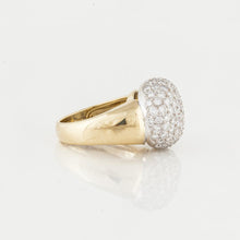 Load image into Gallery viewer, 18K Two-Tone Diamond Dome Ring
