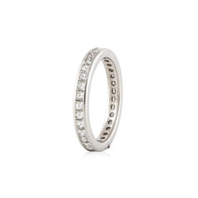 Load image into Gallery viewer, Platinum Princess-Cut Diamond Eternity Band
