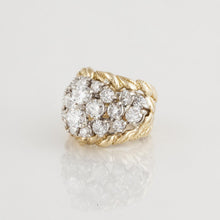 Load image into Gallery viewer, Estate Jose Hess 18K Two-Tone Gold Diamond Ring
