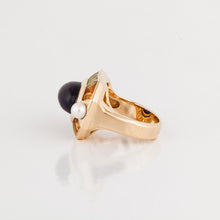 Load image into Gallery viewer, Estate Chanel 18K Gold Gemstone and Cultured Pearl Ring
