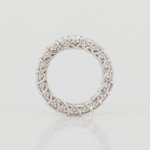 Platinum Round Diamond Eternity Band