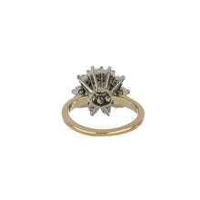 Load image into Gallery viewer, Estate 14K Two-Tone Gold Diamond Cluster Ring

