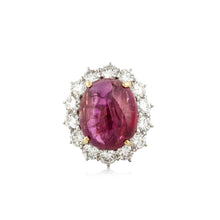 Load image into Gallery viewer, Platinum Burmese Ruby and Diamond Ring
