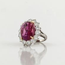 Load image into Gallery viewer, Platinum Burmese Ruby and Diamond Ring
