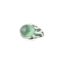 Load image into Gallery viewer, Estate 18K White Gold Gemstone And Diamond Ring
