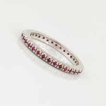 Load image into Gallery viewer, Platinum Ruby Eternity Band
