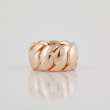 Load image into Gallery viewer, Italian Flexible 18K Rose Gold and Diamond Ring
