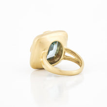 Load image into Gallery viewer, Mazza 14K Gold Blue Topaz Ring with Diamonds
