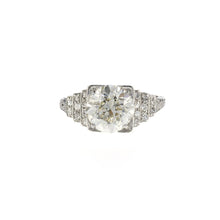 Load image into Gallery viewer, Art Deco Platinum Illusion-Set Diamond Engagement Ring
