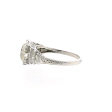 Load image into Gallery viewer, Art Deco Platinum Illusion-Set Diamond Engagement Ring
