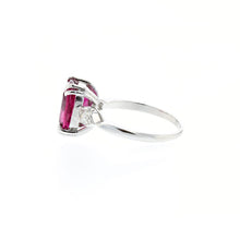 Load image into Gallery viewer, Platinum Pink Tourmaline and Diamond Rings
