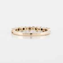 Load image into Gallery viewer, 18K Gold Brown and White Diamond Band
