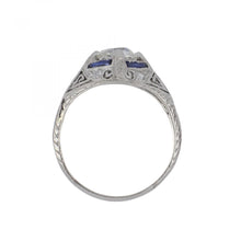 Load image into Gallery viewer, Art Deco 0.96 Carat Old Mine-Cut Diamond Ring

