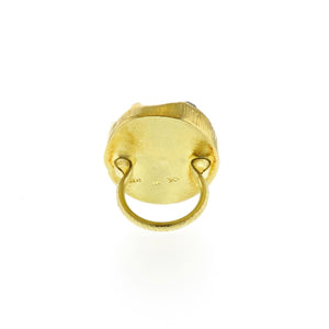 18K Gold Labradorite Pinwheel Ring