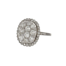 Load image into Gallery viewer, Edwardian Platinum Old Mine-Cut Diamond Cluster Ring
