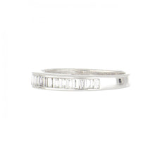 Load image into Gallery viewer, Platinum Band with Baguette Diamonds
