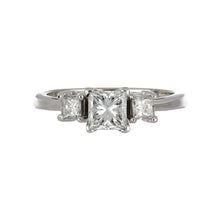 Load image into Gallery viewer, Estate Platinum Princess-Cut Diamond Engagement Ring
