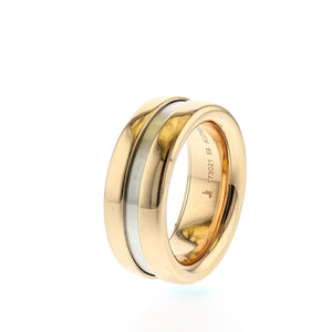 Jörg Heinz 18K Rose Gold Revellion Ring with Interchangeable Diamond and White Gold Interior