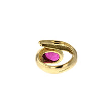 Load image into Gallery viewer, Estate 18K Gold Cabochon Pink Tourmaline Ring
