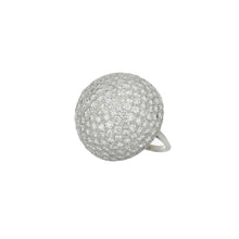 Load image into Gallery viewer, Platinum Pavé Diamond Dome Ring
