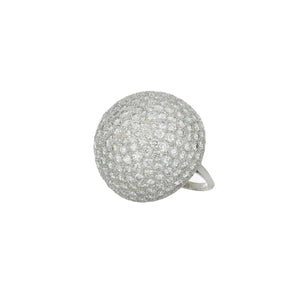 Platinum Pavé Diamond Dome Ring