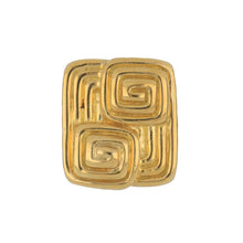 Load image into Gallery viewer, Vintage 1990s David Webb 18K Gold Greek Key Style Ring
