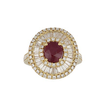 Load image into Gallery viewer, Estate 18K Gold Ruby and Diamond Ring

