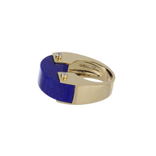 Load image into Gallery viewer, Aletto Brothers 18K Gold Lapis Bridge Ring
