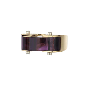 Aletto Brothers 18K Gold Amethyst Bridge Ring