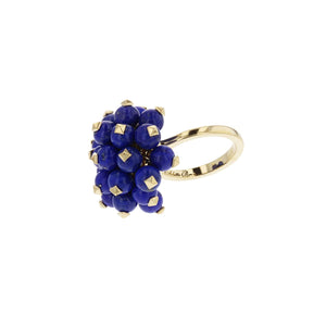 Aletto Brothers 18K Gold Lapis Bead Ring