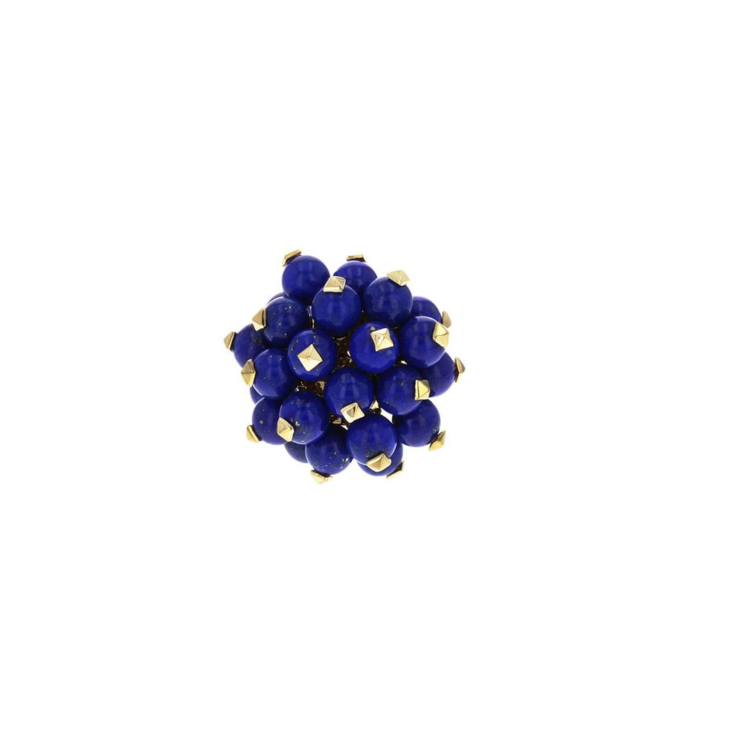 Aletto Brothers 18K Gold Lapis Bead Ring