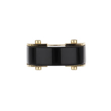 Load image into Gallery viewer, Aletto Brothers 18K Gold Onyx Bridge Ring
