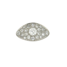 Load image into Gallery viewer, Retro 1930s Platinum East-West Pavé Diamond Ring
