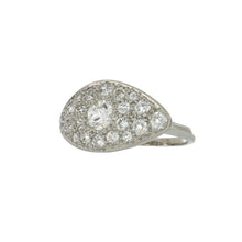 Load image into Gallery viewer, Retro 1930s Platinum East-West Pavé Diamond Ring
