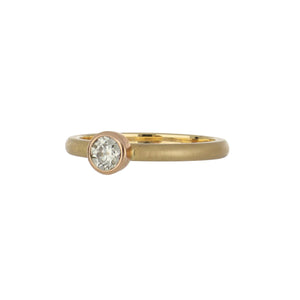 18K Two-Tone Gold Diamond Ring