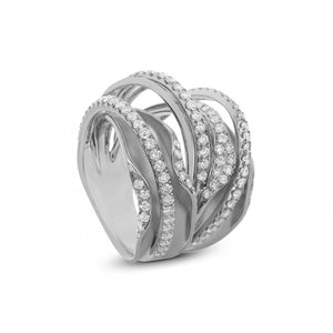 18K White Gold Diamond Cocktail Ring