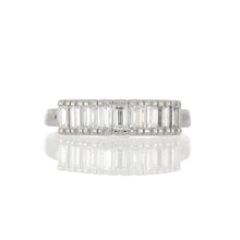 Load image into Gallery viewer, Estate Platinum Band with Baguette Diamonds
